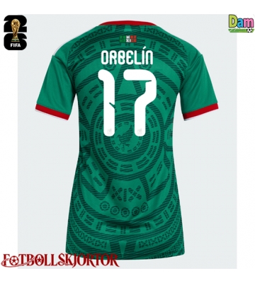 Mexiko Orbelin Pineda #17 Hemmatröja Dam VM 2026 Kortärmad